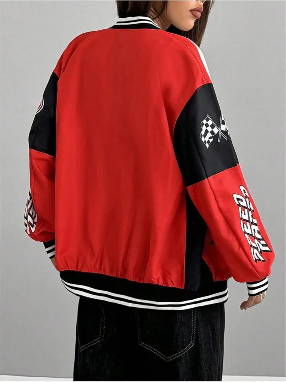 Women's F1 Racer Car Jackets Letterman Varsity Bomber Jackets